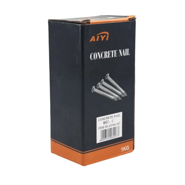 AIYI 5 Inch Concrete Nails 1kg, Heavy Duty Hardened Steel Masonry Nails AY006-007