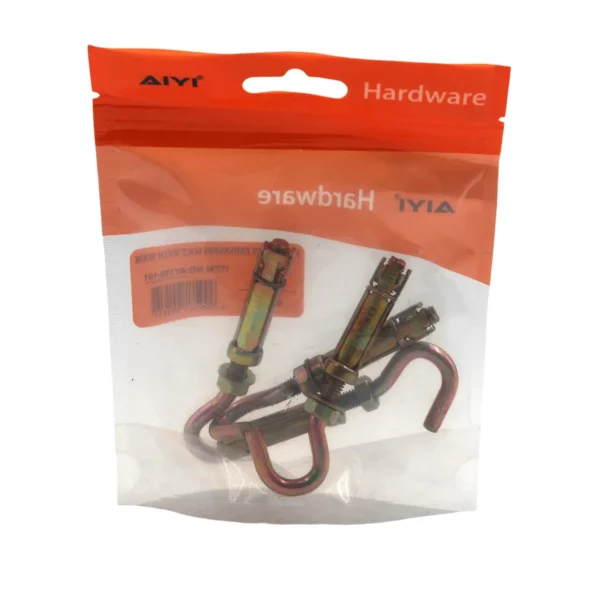 Four-Piece expansion bolt with hook 4pcs M6 AY199-161