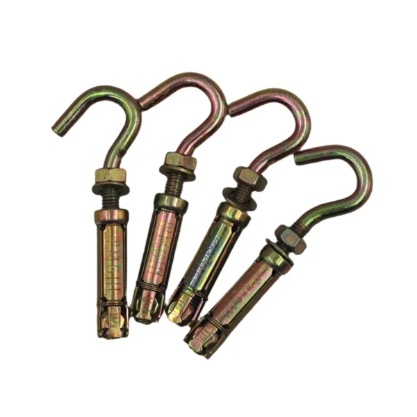 Four-Piece expansion bolt with hook 4pcs M6 AY199-161