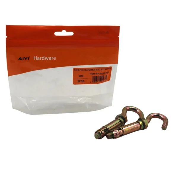 Four-Piece expansion bolt with hook 2pcs M10 AY199-163