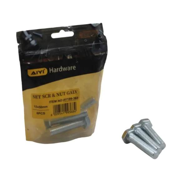 Set Scr& Nut Galv 12*50 AY199-368
