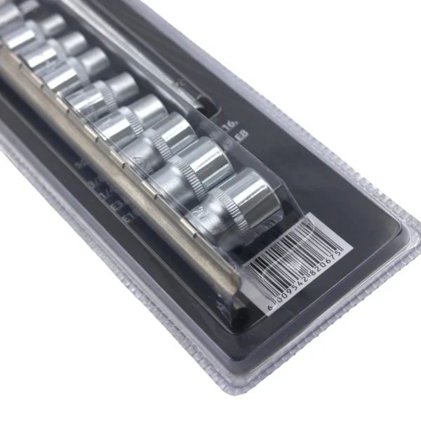 AIYI E-Torx Socket Set 15-Piece, CR-V, External Star Sockets with Sliding T-Bar & Adapter AY282-675