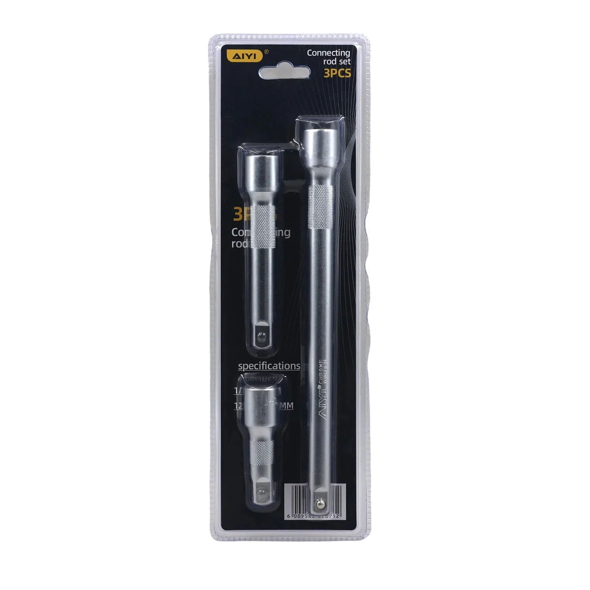 AIYI 3-Piece 1/2-Inch Extension Bar Set, CR-V AY282-712