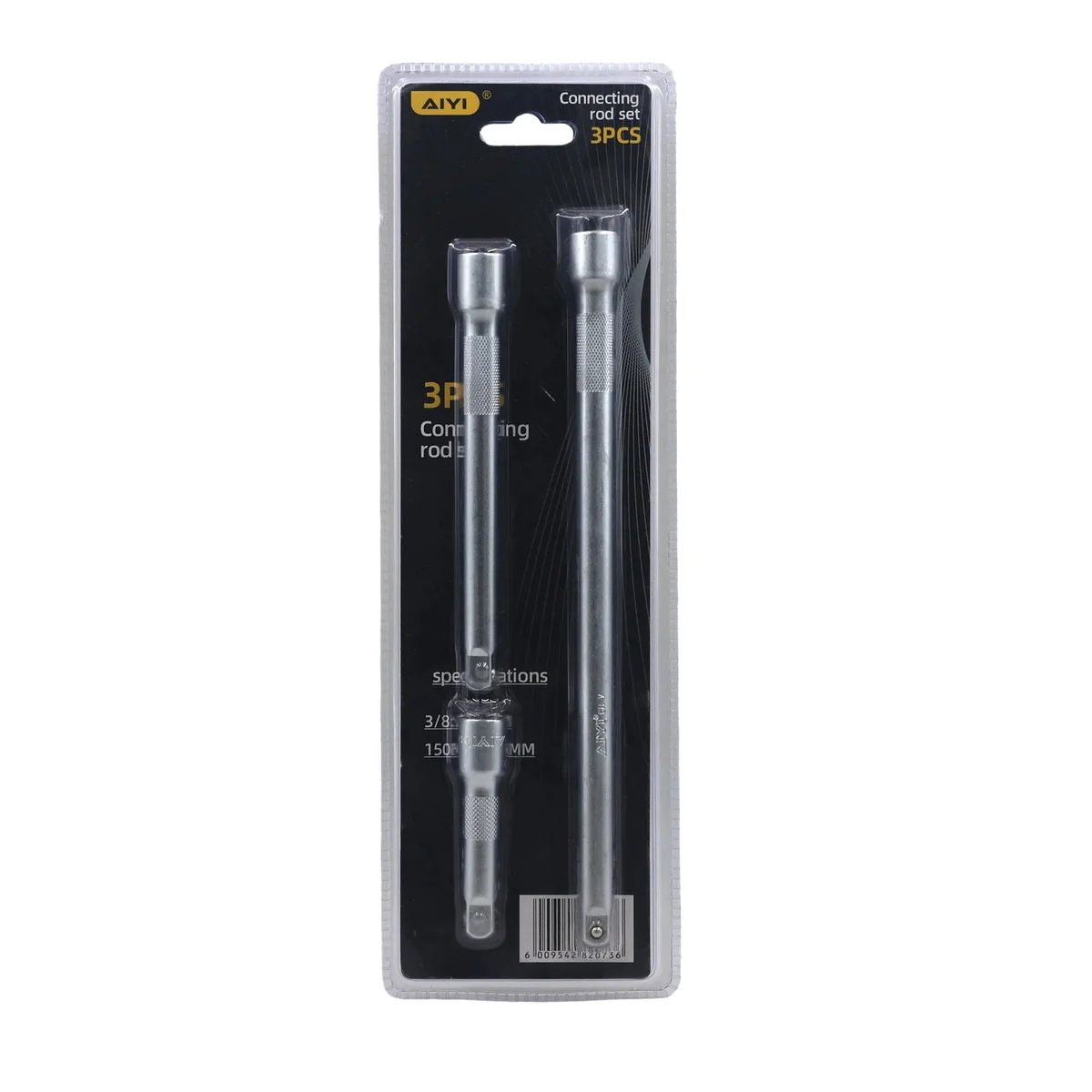 AIYI 3-Piece 3/8-Inch Extension Bar Set CR-V AY282-736