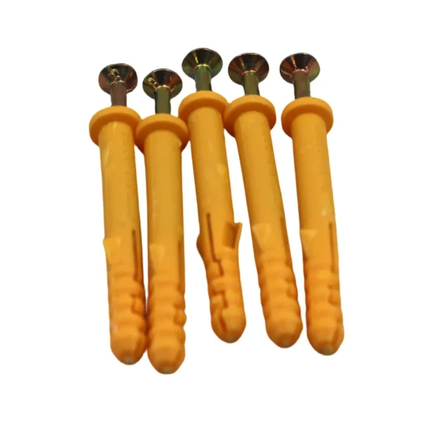 10x80mm Wall Plug & Screw Set 500g Pack, Wall Anchors AY264-009