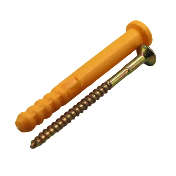 10x80mm Wall Plug & Screw Set 500g Pack, Wall Anchors AY264-009