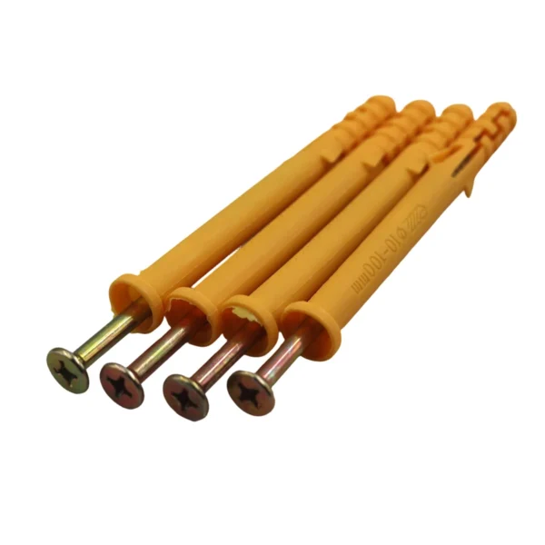 10x100mm Wall Plug & Screw Set 500g Pack, Wall Anchors AY264-010