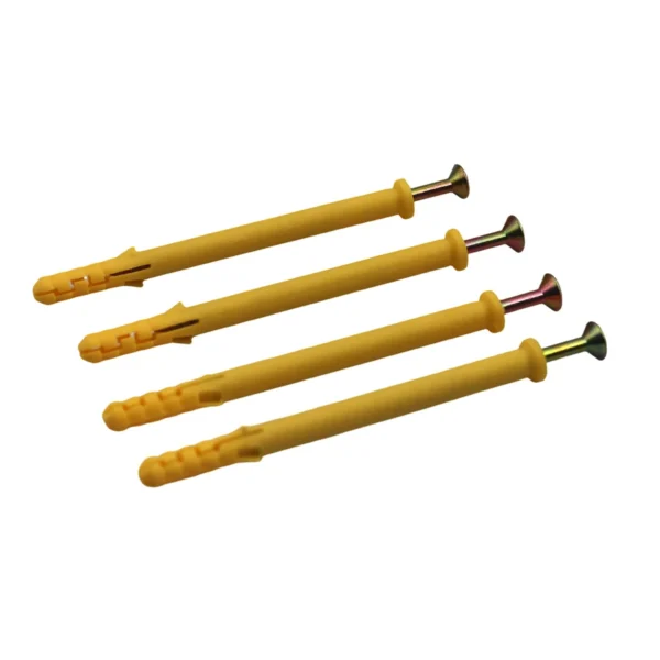 6x80mm Wall Plug & Screw Set 500g Pack, Wall Anchors AY264-004