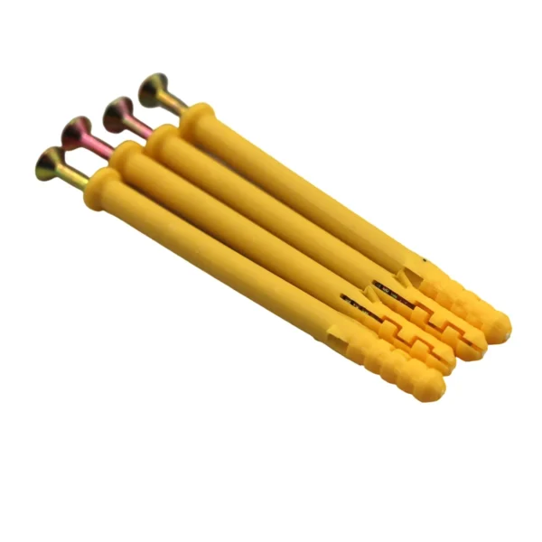 6x80mm Wall Plug & Screw Set 500g Pack, Wall Anchors AY264-004
