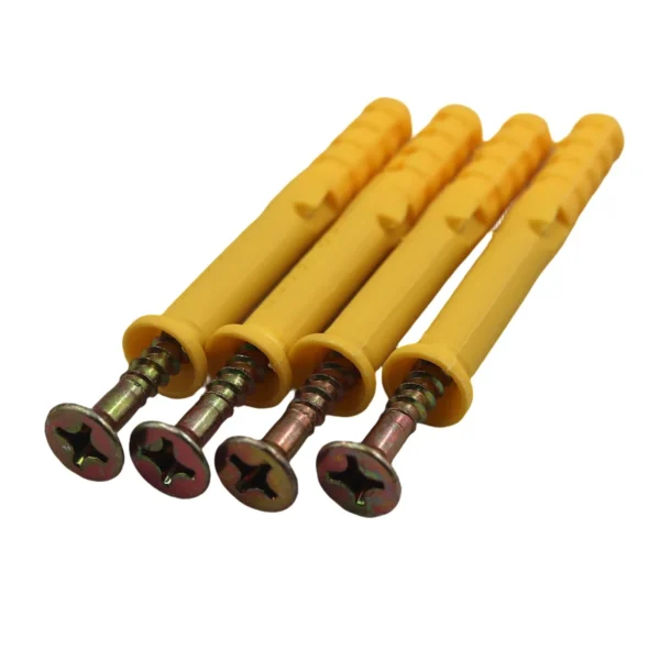 8x60mm Wall Plug & Screw Set 500g Pack, Wall Anchors AY264-006