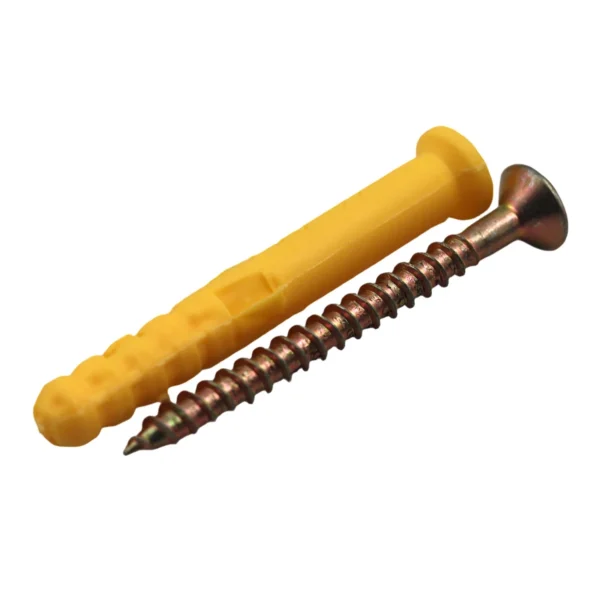 8x60mm Wall Plug & Screw Set 500g Pack, Wall Anchors AY264-006
