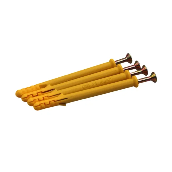 8x100mm Wall Plug & Screw Set 500g Pack, Wall Anchors AY264-008