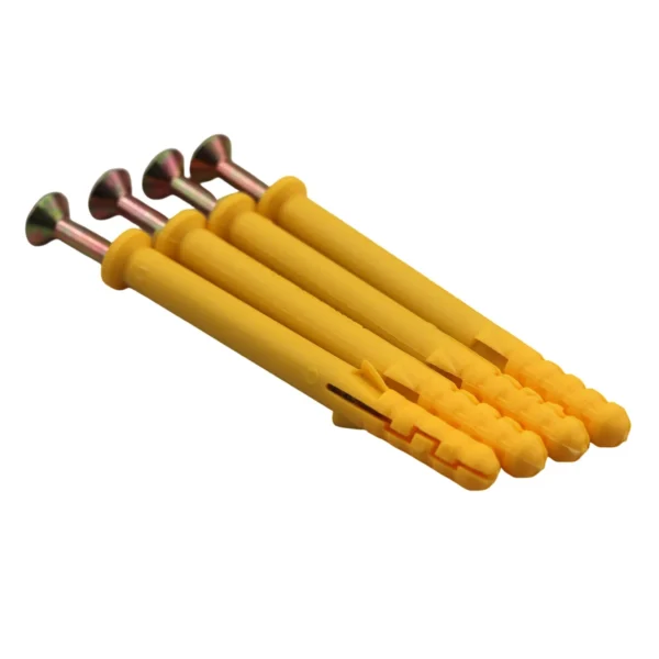 8x80mm Wall Plug & Screw Set 500g Pack, Wall Anchors AY264-007
