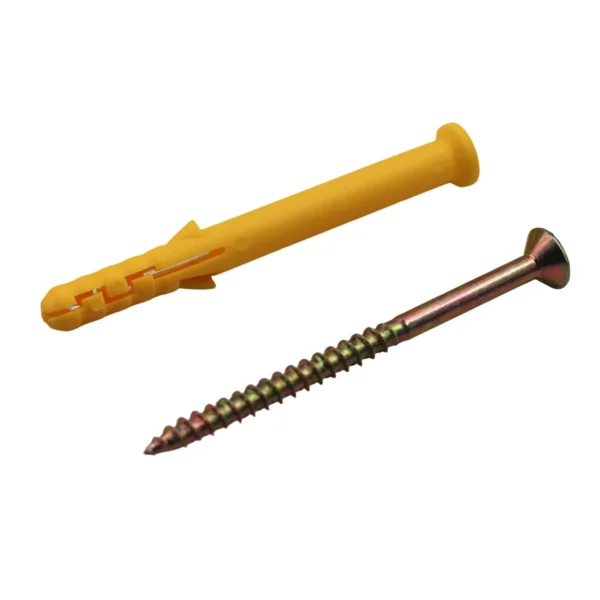 8x80mm Wall Plug & Screw Set 500g Pack, Wall Anchors AY264-007