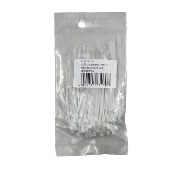 cable tie white small bag 3*100 AY123-030