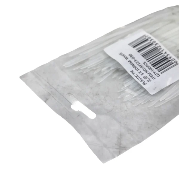 cable tie white small bag 3*100 AY123-030
