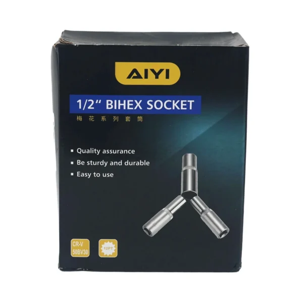 23PCS 1/2" Bihex socket 12PT 12mm AY282-016