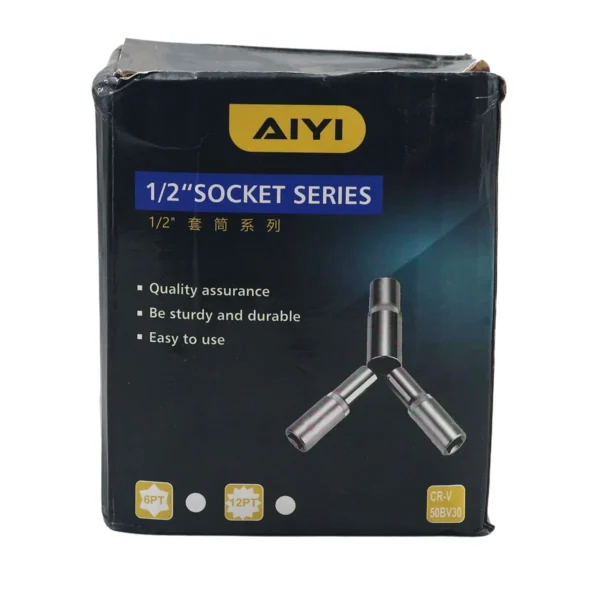 AiYi 1/2" Short hex socket 6PT 30mm AY282-125