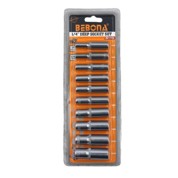1/4" Extra long deep socket set 10pcs AY001-387