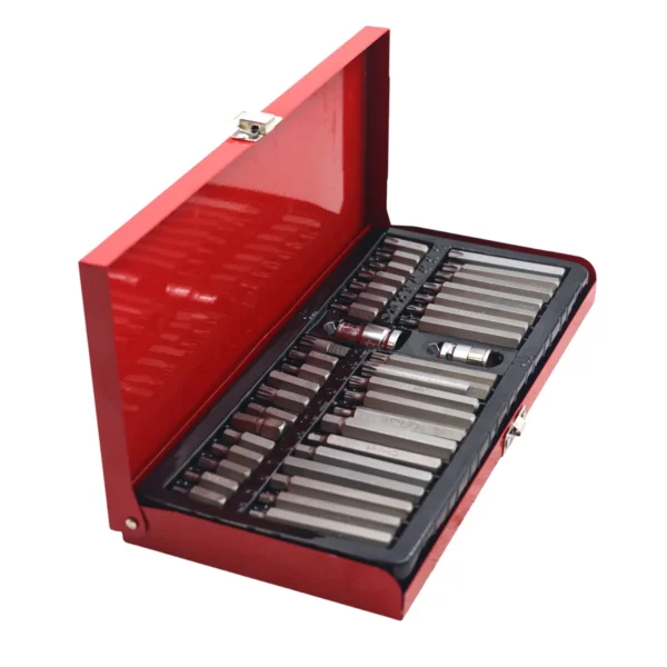 AIYI 40-Piece CR-V Bit Set with Metal Case, Hex, Torx & Spline Bits with Adapters AY001-175