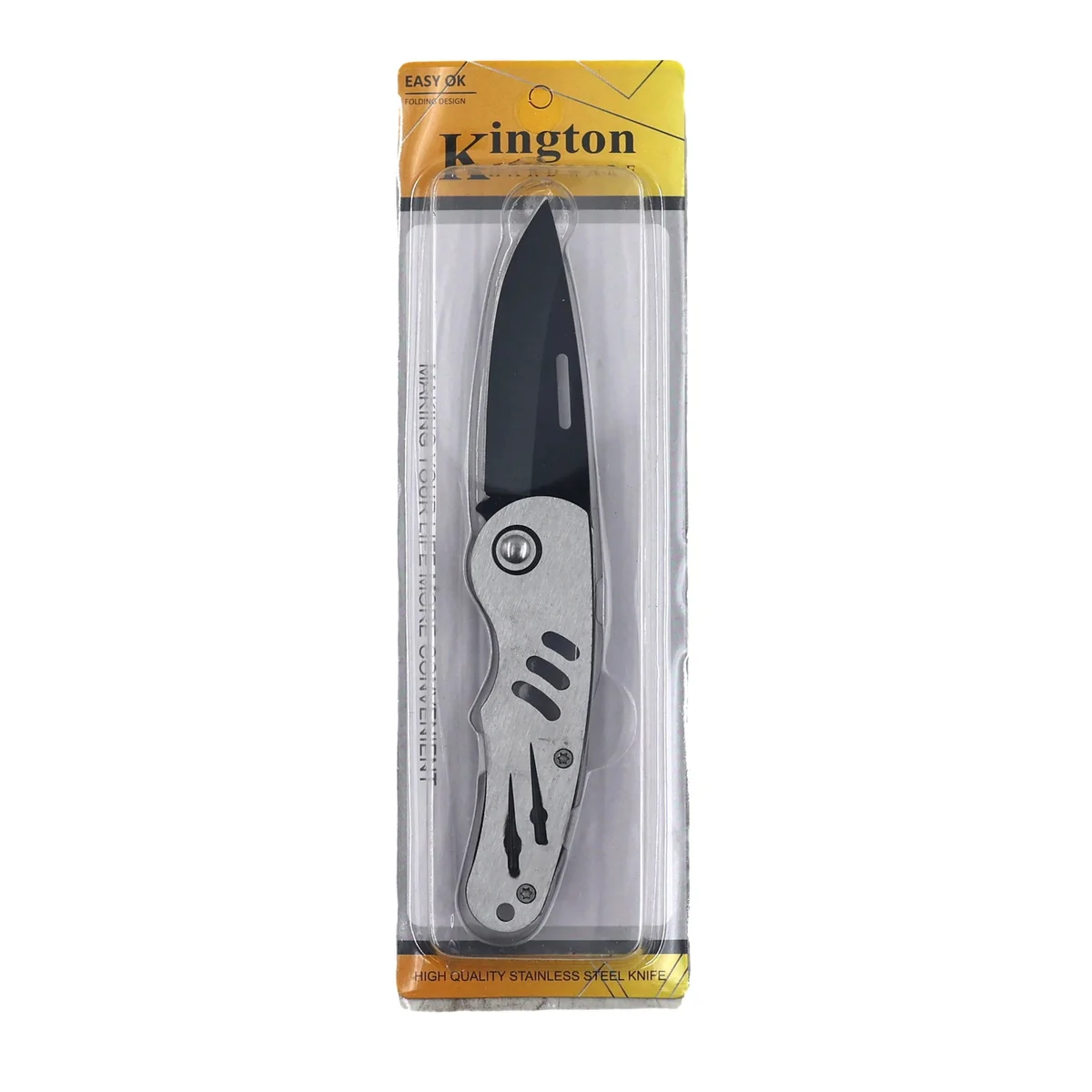 Folding Pocket Knife - 16cm Compact Stainless Steel Utility Knife AY035-004