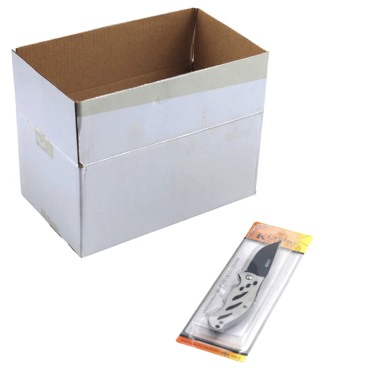 Folding Pocket Knife - 16cm Compact Stainless Steel Utility Knife AY035-001 - Image 5