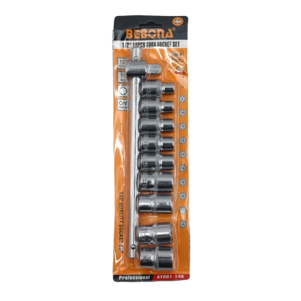 1/2" E-socket set 10psc AY001-146
