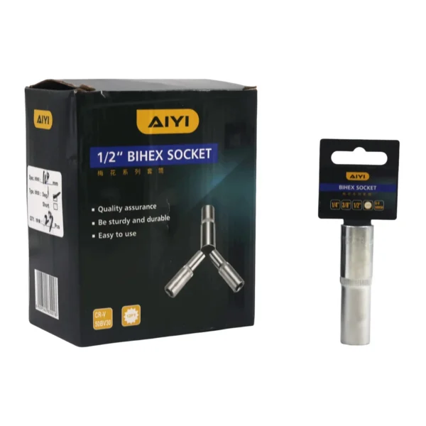 1/2" Bihex socket 12PT 14mm AY282-018
