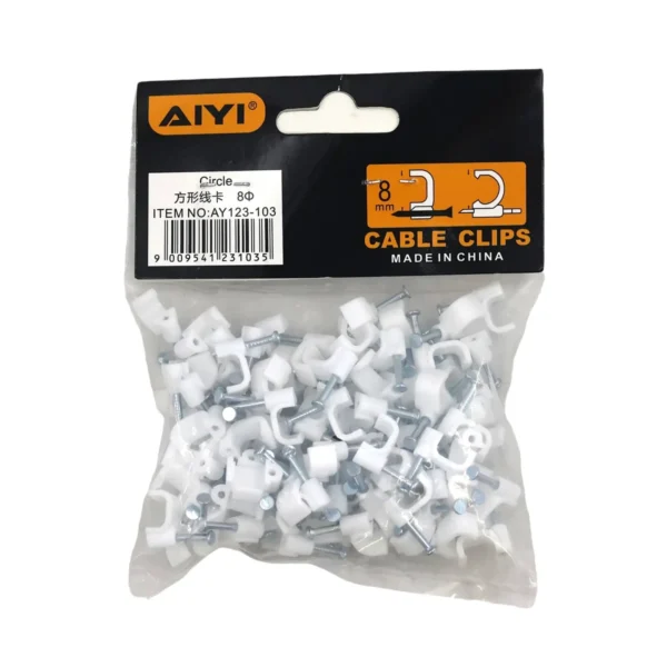 AiYi Cable Clip Flat 8mm AY010-011/AY123-103