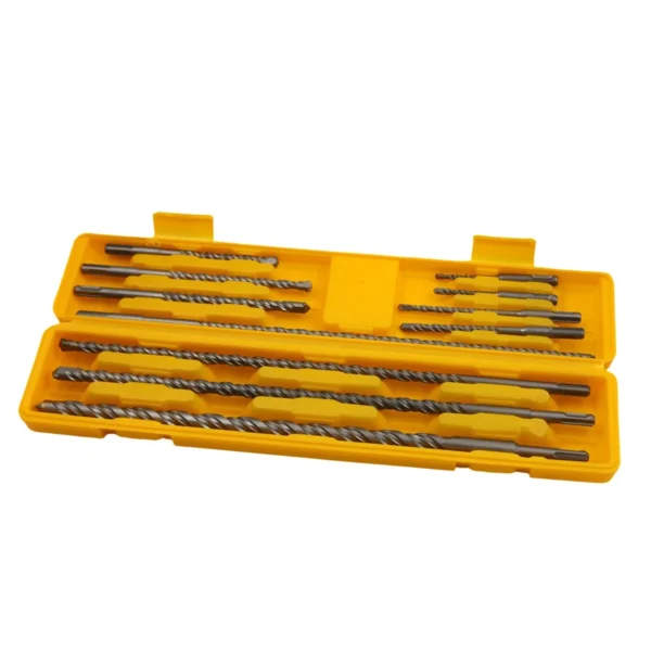 AIYI 11 Piece SDS Masonry Drill Bit Set, Tungsten Carbide Tip Concrete Drill Bits Kit AY025-006