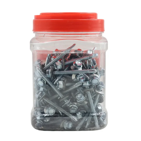 AIYI 100 Piece 6.3 x 60mm Tek Screws with Washer AY199-537