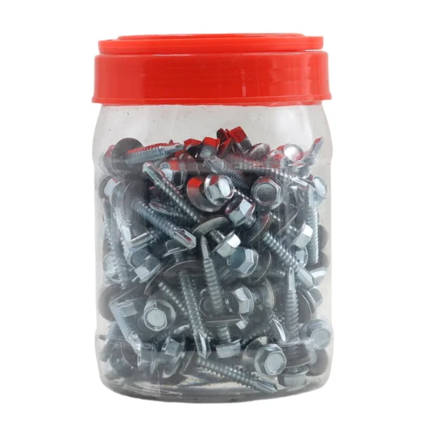 AIYI 100 Piece 6.3 x 40mm Tek Screws with Washer AY199-535