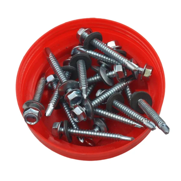 AIYI 150 Piece 6.3 x 50mm Tek Screws with Washer AY199-536