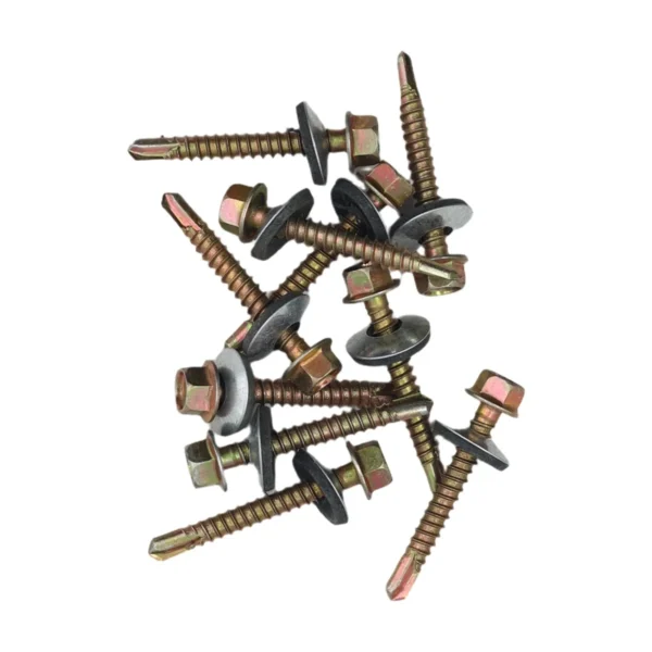 AIYI 200 Piece 5.5 x 40mm Self-Drilling Tek Screws with Washer AY199-308