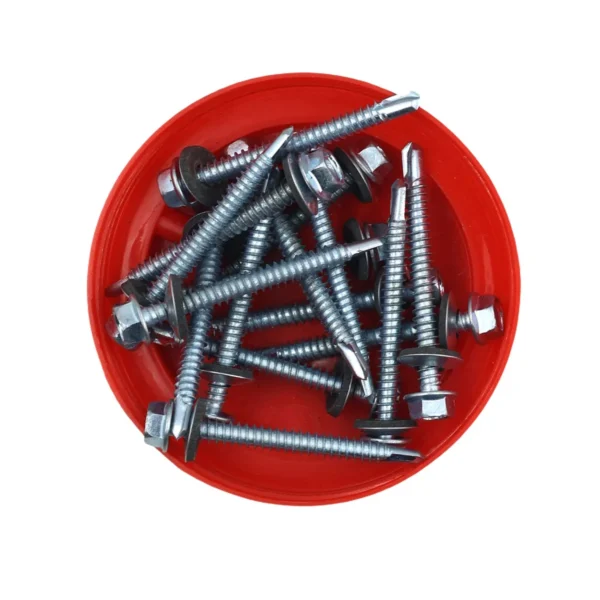 AIYI 100 Piece 6.3 x 60mm Tek Screws with Washer AY199-537