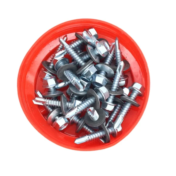 AIYI 150 Piece 6.3 x 30mm Tek Screws with Washer AY199-534