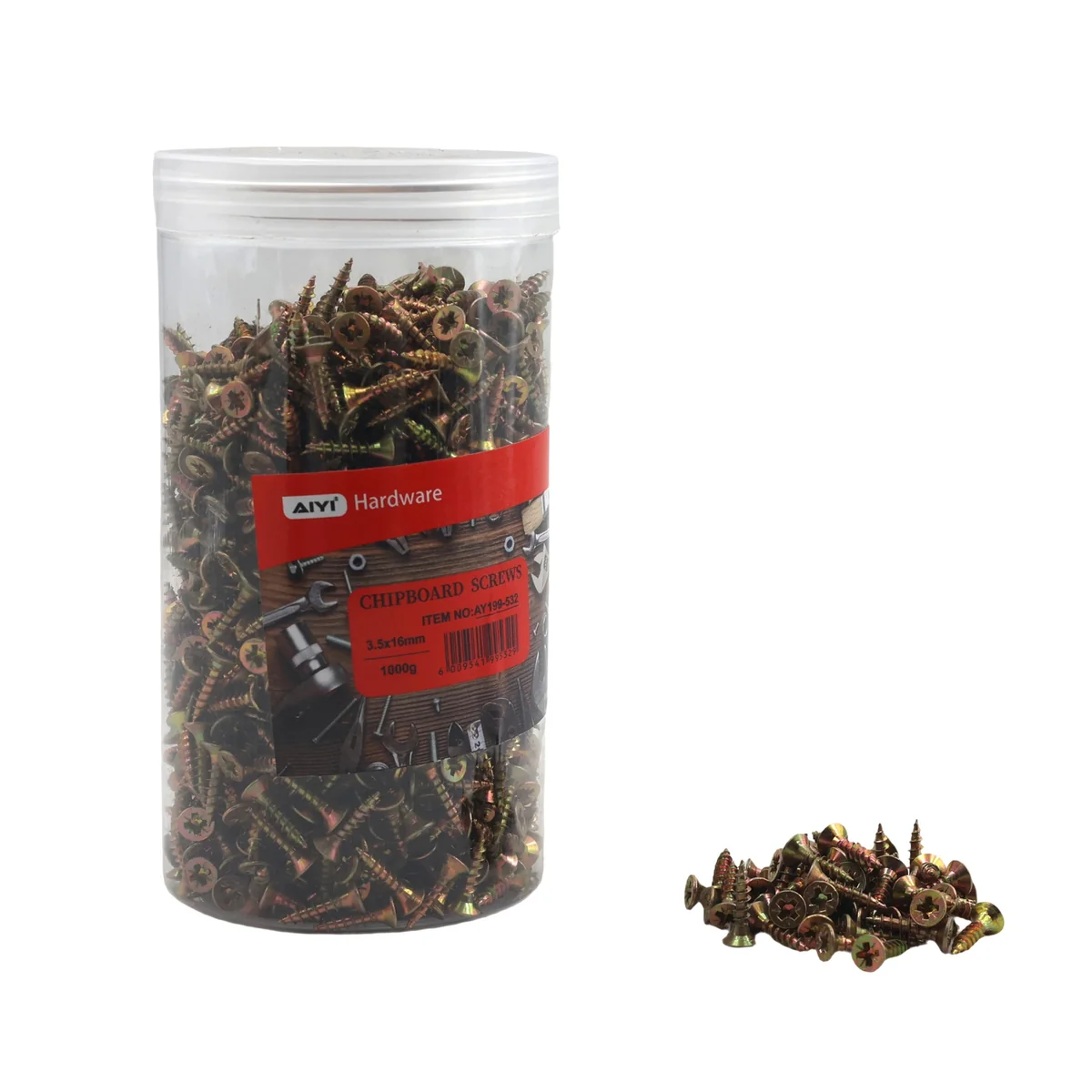 AIYI 1000g 3.5 x 16mm Chipboard Screws AY199-532 - Image 2