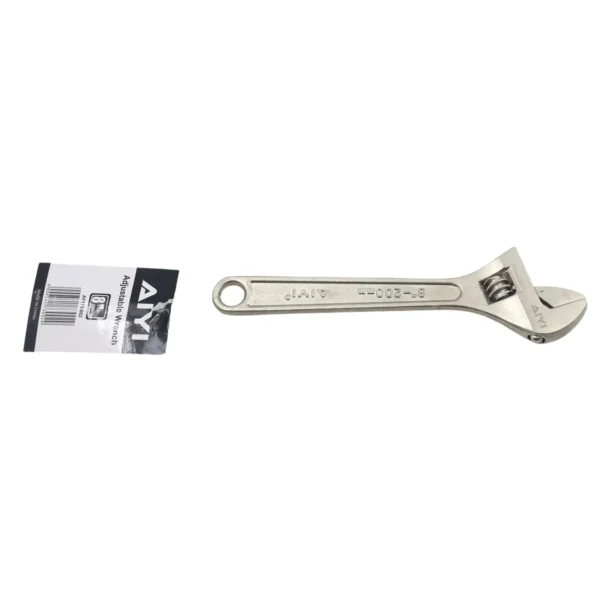 Adjustable wrench silver 8" AY173-002