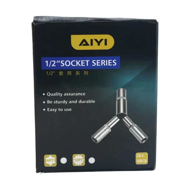 1/2" Deep bihex socket 12PT 27mm AY282-569