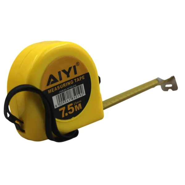 Yellow measuring tape 7.5m AY185-019