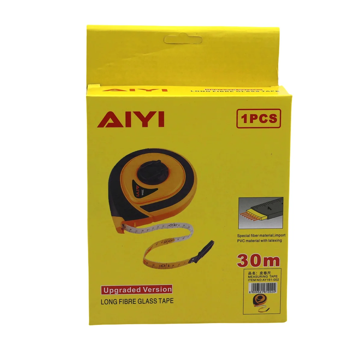 AIYI 30m Fibre Glass Measuring Tape with Reel Case AY161-002 - Image 4
