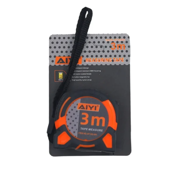 AIYI Magnetic measuring tapes black&orange 3m AY185-001