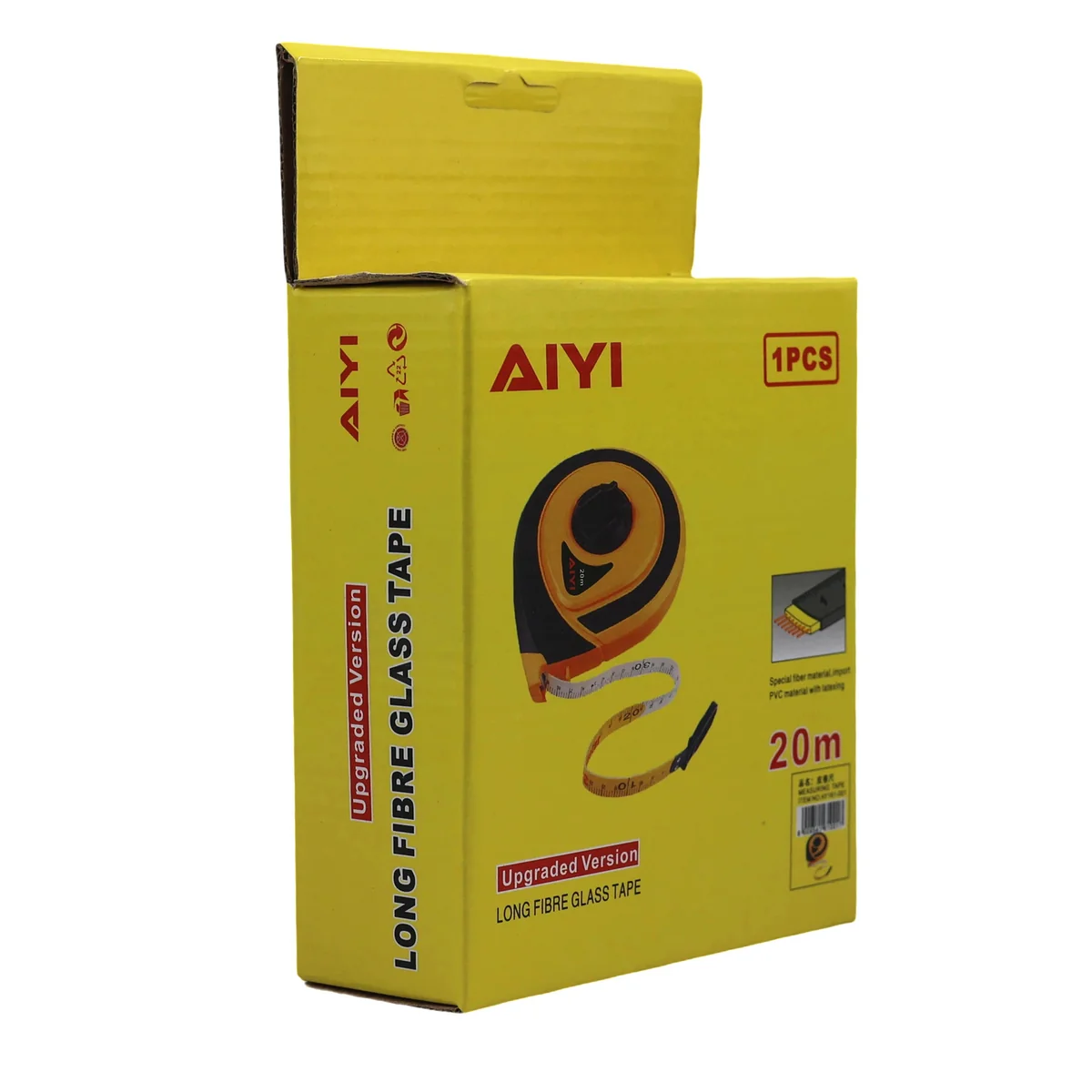 AIYI 20m Fibre Glass Measuring Tape with Reel Case AY161-001 - Image 4