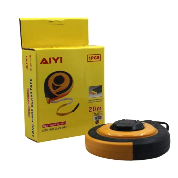AIYI 20m Fibre Glass Measuring Tape with Reel Case AY161-001