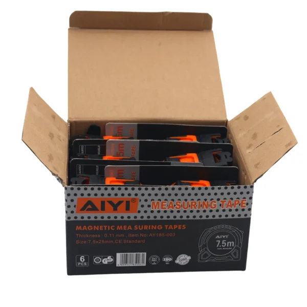 AIYI Magnetic measuring tapes black&orange 7.5m AY185-003
