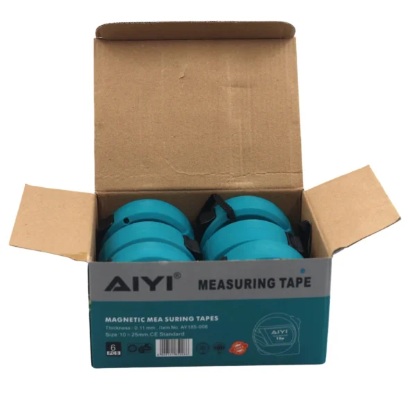 AIYI Magnetic measuring tapes blue 10m AY185-008
