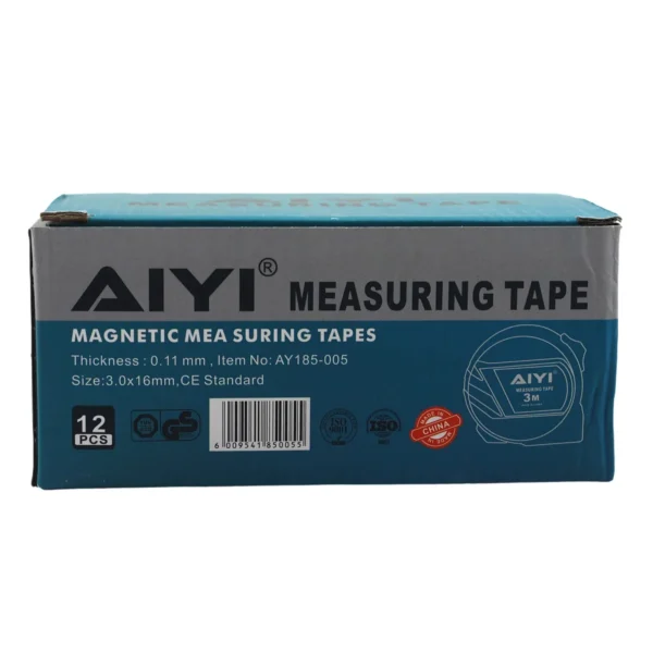 AIYI Magnetic measuring tapes blue 3m AY185-005