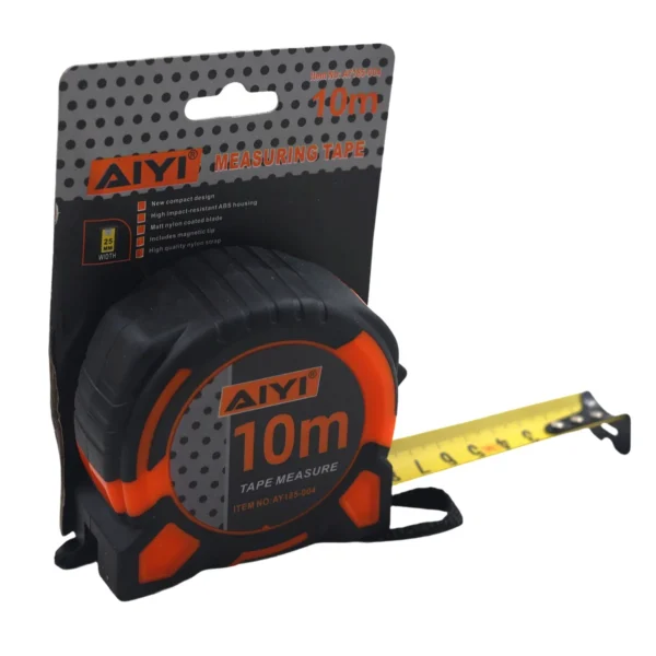 AIYI Magnetic measuring tapes black&orange 10m AY185-004