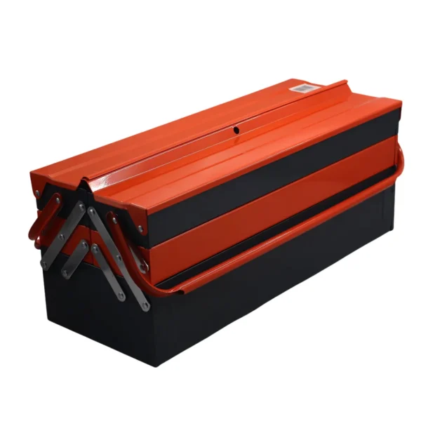 AIYI 53cm Metal Toolbox with Carry Handle, Foldable Multi-Layer Tool Storage AY115-001