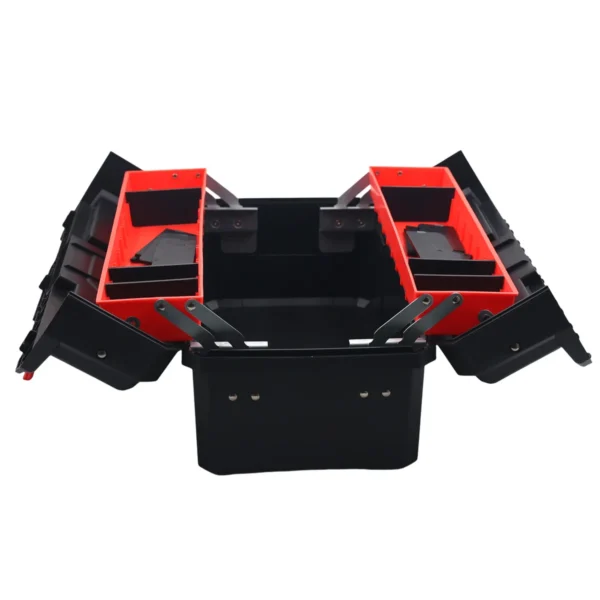 AIYI 20-Inch Plastic Toolbox with Carry Handle, Foldable Multi-Layer Storage Organizer AY162-008